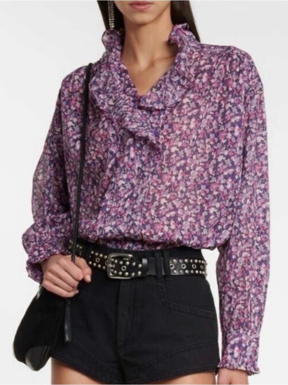 Isabel Marant Etoile Pamias Printed Floral Blouse Size Medium